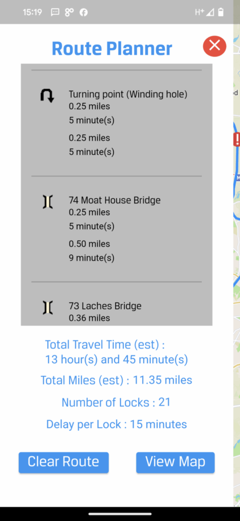 WaterNav App route planner